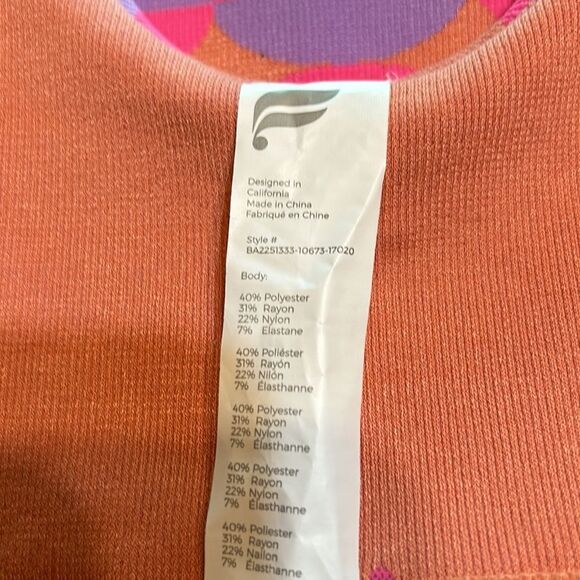 Fabletics Dottie Geo Seamless Bra XS/4 NWT - Picture 5 of 6